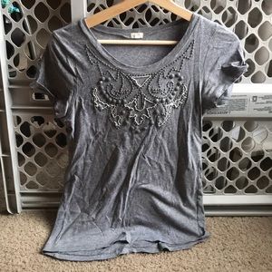 J. Crew Beaded Tee